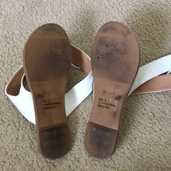 Qupid white wrap sandals - Picture 2 of 4